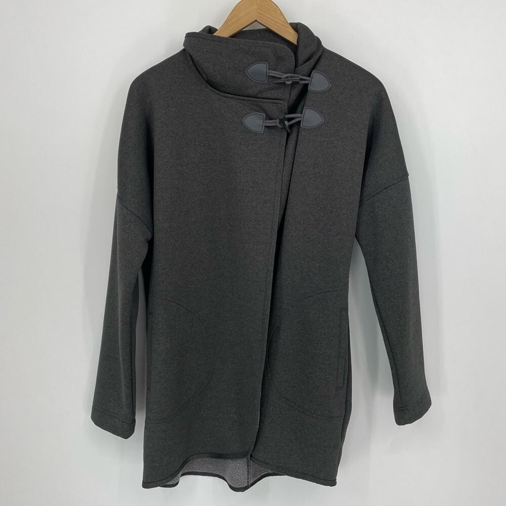 Lole Thermal Grey Winter Warm Jacket Coat Poncho Closure Size Large